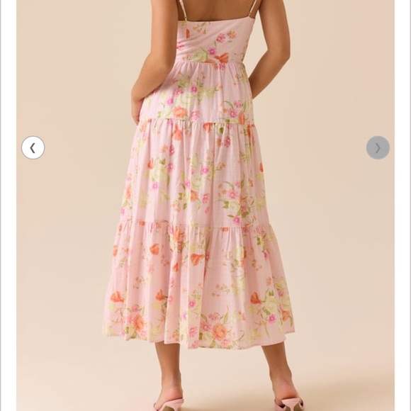 Altar'd State Blush Floral Maxi Dress - Picture 2 of 5